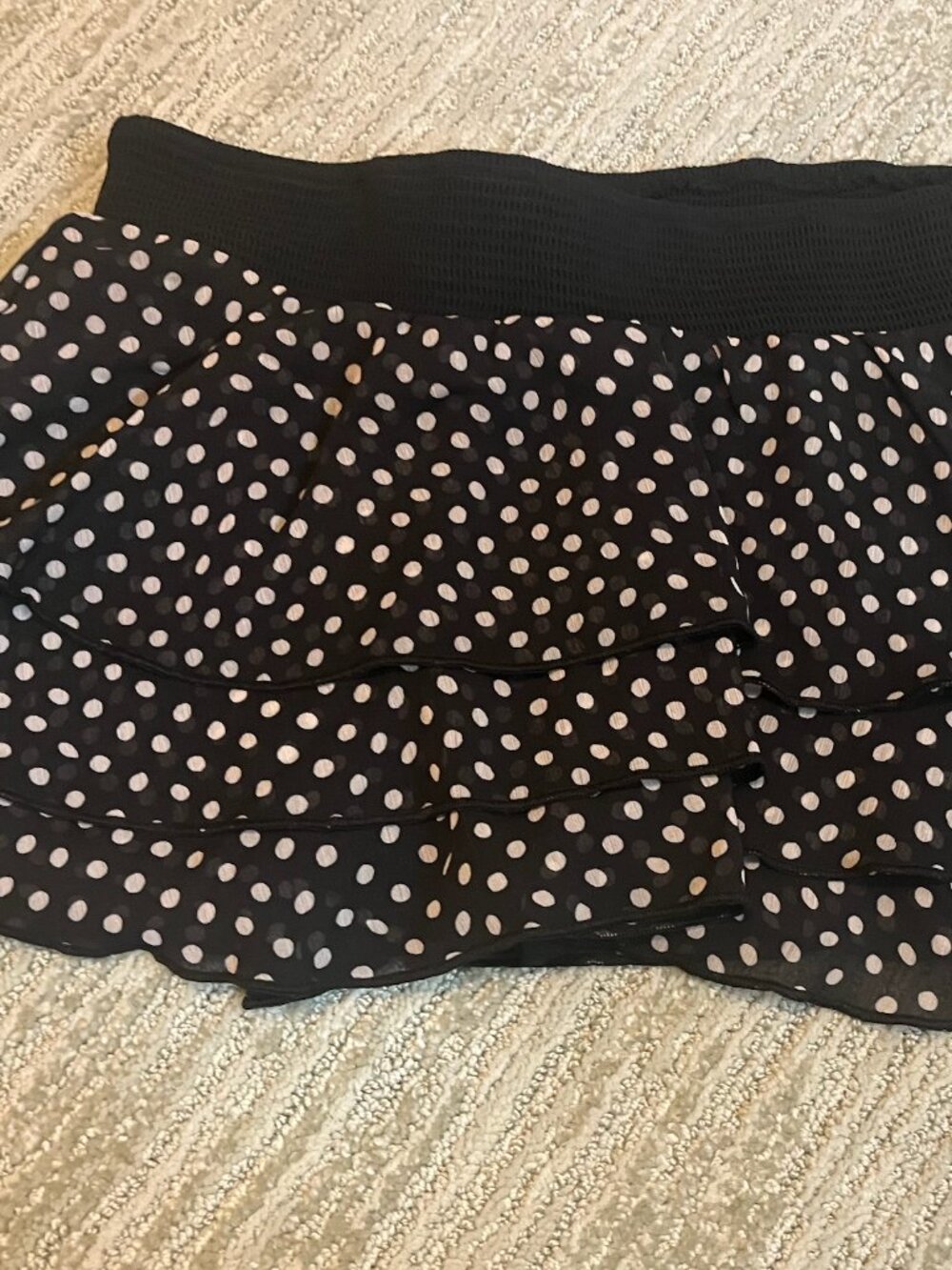 Princess Polly Black Polka Dot Skirt 4